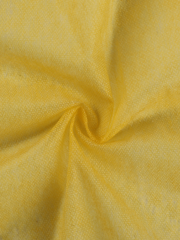 Interlining não tecido fusível do vestuário do alto grau amarelo da cor de pouco peso do poliéster+Nylon